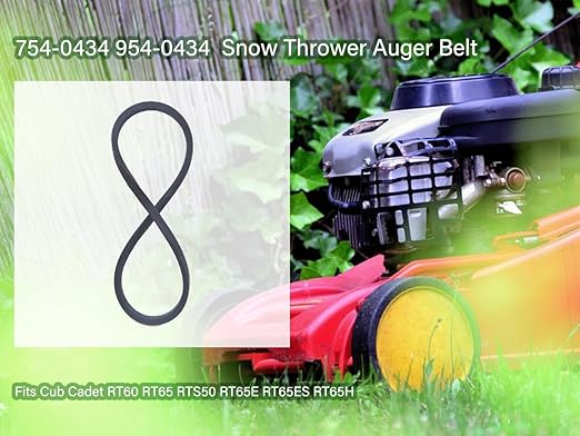 954-0434 Lawn Mower Drive Belt Compatible with MTD Cub Cadet Tillers RT60 RT65 RT65E RT65ES RT65H RTS50 FT24 RB-550 754-0434 Mower (1/2" X 58")