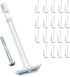 Heavy Duty Drywall Anchor Bolts with 1/4"-20 Fastener Suitable for TV Mounting Hollow Wall Anchor Bolt Screw Kit Supports Up to 270 lbs Each on 1/2 Inch Drywall Pack of 20