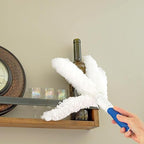 Unger Microfiber Feather Duster for Cleaning, Household Dusting, Cleans Fragile Objects, Machine Washable, Attaches to a Pole