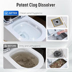 Drain Clog Remover Powerful Unclogging Sink Hair Cleaner for Kitchen, Shower Pipes and Drains (White 2PCS)