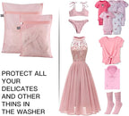 Kimmama Laundry Bag Mesh Wash Bags, Washing Machine Wash Bag, Net Washer Sack with Zipper, Dryer Pouch for Cleaning and Drying Cloths, Garment, Delicates, T-shirt, Underwear, Bra, Pant, Small Toys