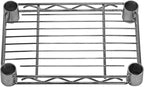 Shelving Inc. 8" d x 12" w Chrome Wire Shelving with 2 Tier Shelves, Weight Capacity 800lbs Per Shelf