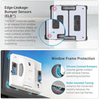 HOBOT S7 Pro Dual Mop Polish Hand Wiping Tec Window Cleaning Robot, 15nm Dual Ultrasonic Spray, 4800Pa Suction, App & Remote Control | for Framed/Frameless Glass, Any Thickness, Indoor/Outdoor Use