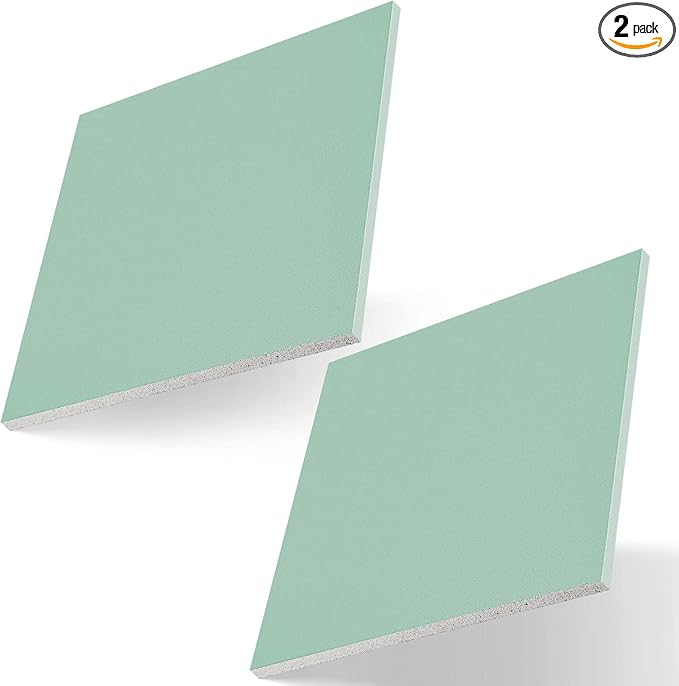 Amylove Drywall Repair Panel Drywall Patch Panel Repair for Mend Wall(2 Pcs,Green,16 x 16 x 1/2 Inch)