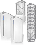 Flying Insect Trap, Fruit Fly Trap Plug in Indoor Bug Catcher with 8 Refill for Gnats, Moths, House & Fruit Flies - Refill Compatible with ZevoM364A/Max (2 Devices + 8 Refills)