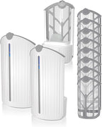 Flying Insect Trap, Fruit Fly Trap Plug in Indoor Bug Catcher with 8 Refill for Gnats, Moths, House & Fruit Flies - Refill Compatible with ZevoM364A/Max (2 Devices + 8 Refills)
