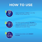 Toilet Bowl Cleaner Rim Hanger, 6 Count Automatic Bowl Toilet Cleaner, Cleans and Freshens Toilet Bowl, Ocean Scent - 7 Month