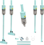 6-in-1 Rechargeable Household Stick Vacuum Cleaner, Convertible to Handheld, for All Kinds of Cleaning in Your Home on Hard Floors, Upholstery, Sofas, Cars (Green)