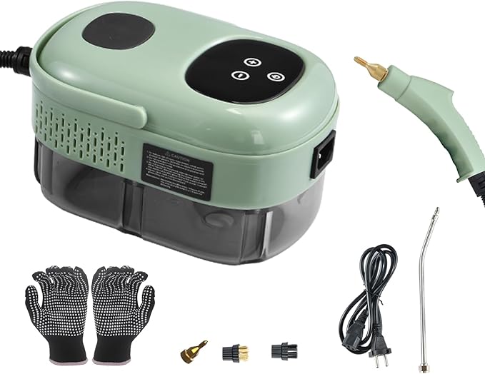 Handheld Steam Cleaner, Steam Shot Cleaner, 2500W High Heat Steamer for Bed Bugs, High Temperature Steamer for Car Detailing, Grout Steam Cleaner for Couch, Windows, Kitchen, Bathroom, Home