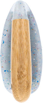 Beille 1pc Scrub Brush with Bamboo Handle and Heavy Duty Bristles Household Essentials