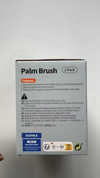 MR.SIGA Dish Scrub Brush, Palm Brush Dish Scrubber with Ergonomic Grip, Kitchen Brushes for Dishes, Gray, Pack of 2