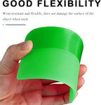 5 in 1 Rubber Squeegee Kit, Anti-Scratch Flexible Soft Matte TPU Coating Scraper Kit, Small Tint Squeegee Water Blade Scraper for Paint Protection Film Household Cleaning (Green)