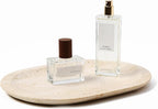 Natural Marble Decorative Tray Bathroom Counter Perfume Organizer Vanity Tray for Home Decor, Jewelry Candle, Coffee Table, Soap Holder Dresser Countertop Accessories 8"x11" Travertine