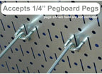 Wall Control 30-WRK-400WB Standard Workbench Metal Pegboard Tool Organizer,White/Black