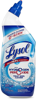 Lysol Toilet Bowl Cleaner, Ocean Fresh, 24 oz., 9/Carton