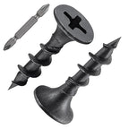 (15 pounds 7500pcs)#6X5/8 Black Fastener Drywall Screws-Phillips with coarse Threaded tip, Black, Suitable for Drywall Slate, Wood, etc.