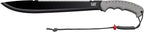 CAT Latin 21-Inch Machete with Shoulder Strap Sheath, Blade Knife with Ergonomic Comfort Tool Handle, Cut, Chop, Clear Brush, Garden, Outdoors, Camping - 980409ECT Black