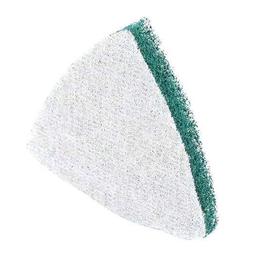 Fafeicy 5pcs Triangle Scouring Pad, Polishing Pad Self Adhesive Plate Grinding Machine Accessories, Industrial Cleaning Cloth