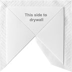PALART Inside Drywall Corner (12 Pack) - Self-Adhesive No-Mud Corner Bead, Covers 3 Rooms - 60s Install for Damaged Wall Repair