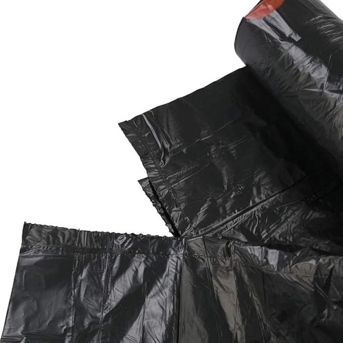 8 Gallons Drawstring Garbage Bags, Trash Bags, Black, 120 bags