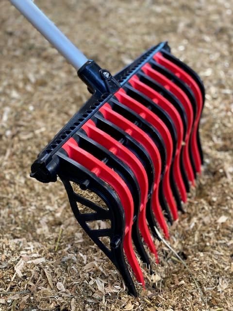 Wave Fork by VERSZA Farm & Ranch| Manure Fork Replacement Head| Durable TINES That Don't Break ! (Color RED Blue)