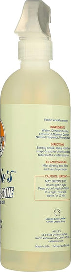 Nellie's All Natural Wrinkle-B-Gone Lemongrass Scent, Certified Organic, 16 Ounce (Pack of 6)