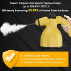 Handheld Steam Cleaner - High Pressure Steam Cleaner With 350ML Tank, Multi-functional Cleaning Tools for Kitchen, Bathroom, Couch, Car. Portable Steamer Makes Housework Easier