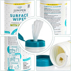 1 Pack Surface Cleaning Wipes with Bleach, All-Purpose Cleaner for Bathroom, Kitchen, Office, 35 Count Canister, 7.5" x 7" Sheet, Fresh Scent, Lint Free & Durable