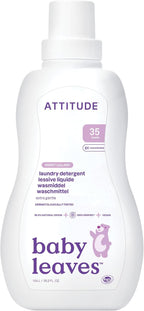 ATTITUDE Baby Laundry Detergent, EWG Verified, Plant and Mineral-Based Formula, HE Compatible, Vegan Household Products, Sweet Lullaby, 35 Loads, 35.5 Fl Oz