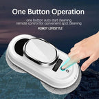 Window Cleaner Robot, Smart Cleaning Robot with 2800Pa Strong Suction, Glass Vacuum Robot with Remote Control, for Indoor/Outdoor Windows Mirror