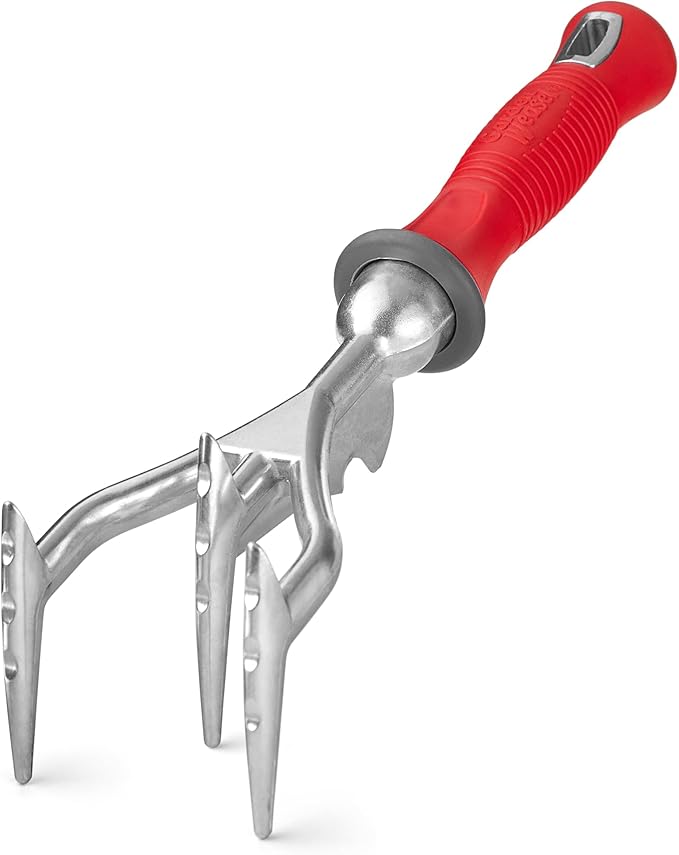 Garden Weasel Double-Sided Garden Cultivator/Tiller | Cultivate, Till, Break Up Soil | Planting and Gardening Hand Digging Tool, Heavy Duty Cultivator, Hand Tool Weeder | 91367