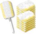 JOYMOOP Disposable Dusters for Cleaning, Heavy Duty Refills, Multi-Surface Dusting Brush for Pet Hair and Home Cleaning - Yellow
