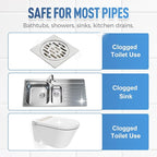 Powerful Pipe Dredging Agent, 2026 New Pipe Cleaner for Kitchen, Sink Drain Cleaner, Pipes Cleaning Tool, Clog Remover for Bathroom, Toilets and Showers (1Pcs)