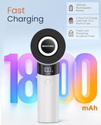 BEAUTURAL Fabric Shaver and Lint Remover, Rechargeable Electric Sweater Shaver with 3 Speeds, 6 Leaf Blades and LED Display, Portable Pilling Remover for Clothes, Furniture, Blankets