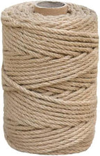 1/5 in (5 mm) X 100 Ft (30 Meters) Jute Twine Rope String for Home Decorating, Cat Scratcher Post Tree, DIY Arts Crafts, Garden, Binding, Packing Material