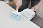 Mini Broom and Dustpan Set-Mini Whisk Set for Desk, Housekeeping, Office, Kitchen, Pet Nest, etc.,Daily Cleaning Necessity Plastic Mini Dustpan Set (Light Green)