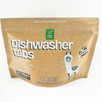 Dish Washing Machine Tablets, Pack of 20 - Fragrance-Free, PVA-Free, Non-Toxic Dishwasher Tablets in Compostable Packaging – Women-Owned Company, Leaping Bunny Certified