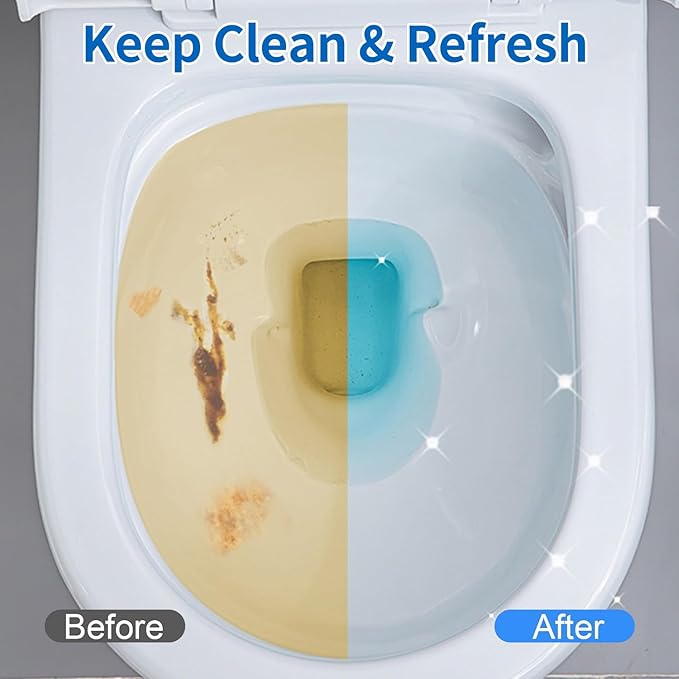 Automatic Toilet Bowl Cleaner Tablets 40 Pack,Bathroom Toilet Tank Cleaner,Upgraded Long-Lasting Toilet Cleaner Tablets for Tank Bathroom Powerful Cleaning Easy to Use,Up to 20 Months Total