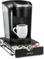 Keurig Slim Non-Rolling Storage Drawer, Coffee Pod Storage, Holds up to 24 Keurig K-Cup Pods, Black, Storage Drawer - 24ct, 9.2 x 3.3 x 12.2 inches