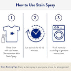 Clean People Stain Remover Spray - Natural Plant & Mineral-Based Ingredients - Non-Toxic Laundry Spot Treatment for Food, Pet & Baby Stains - Boosted with Enzymes - Fabric Safe - 16oz