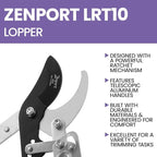 Zenport LRT10 Telescopic Ratchet Bypass Lopper, 23.5-Inch to 35.8-Inch