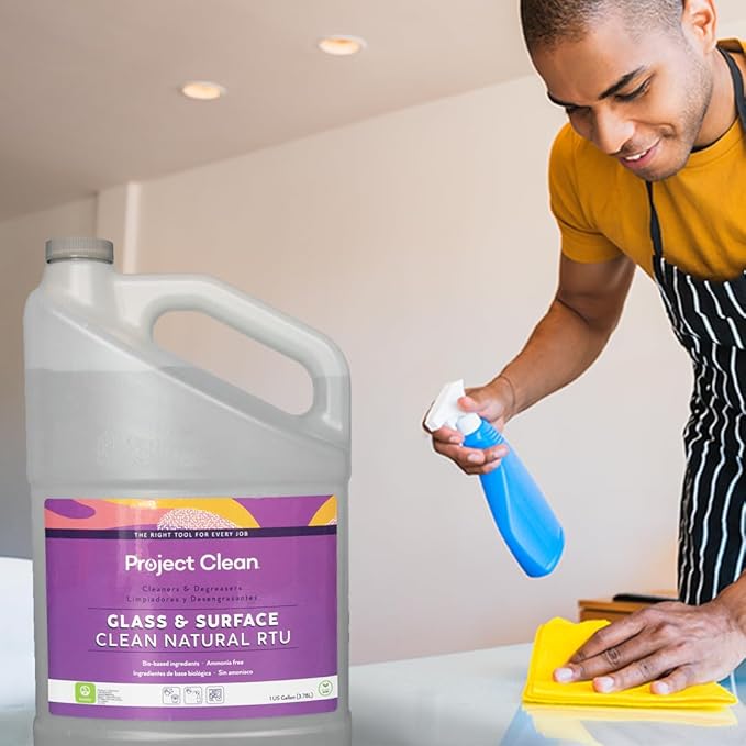 Non toxic glass cleaner, non toxic window and glass cleaning agent, multi surface bio based refill solution. Safe to use around people and pets (1)