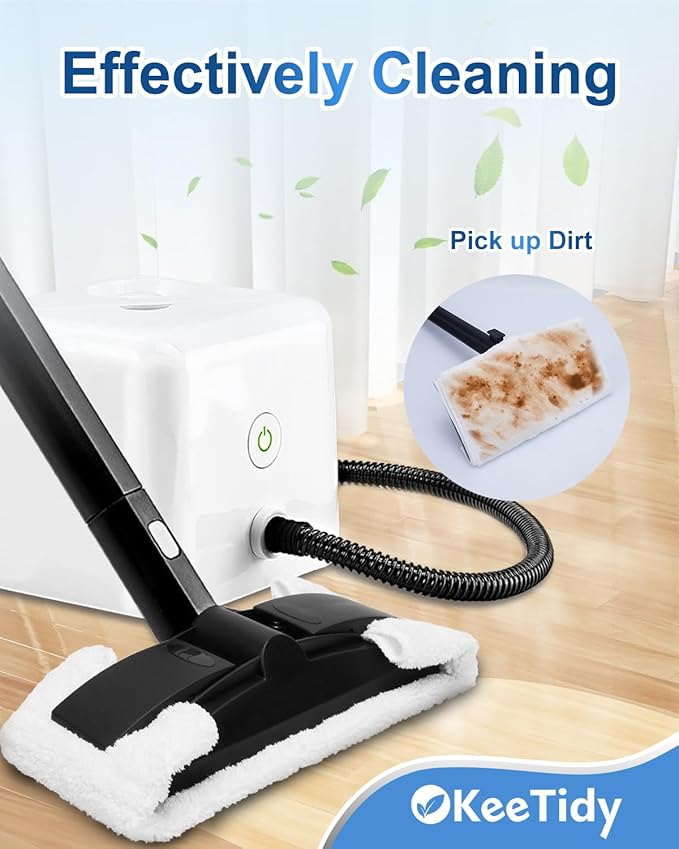 Washable Microfiber Cloths Steam Cleaner Pads Compatible with Dupray Neat Steam Cleaners Accessories Steamer Mop Cleaning Pads, 8 Pack