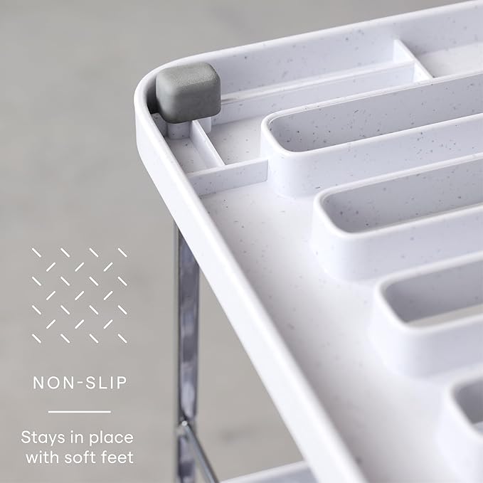 YouCopia UpSpace Cabinet Box Organizer, Adjustable Kitchen Pantry Shelf for Plastic Wrap and Foil Storage, Large Premium Edition