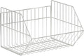 Heavy Duty Standing Metal Shelving Unit, Durable Metal Storage Basket, Folding Shoe Racks, Clothing Sweaters Shoes Handbags Organizer for Kitchen Garage Pantry Porch (1-Tier Basket only)
