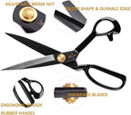 Heavy Duty Fabric Scissors, 8 Inch Tailor Scissors - Professional High Carbon Steel, Right-Handed