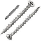 (160 pcs)#8X2 410 Stainless Steel Fastener Drywall Screws-Phillips with coarse Threaded tip, Black, Suitable for Drywall Slate, Wood, etc.(1 pounds)