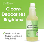 Triple-Action Carpet Cleaner | Cleans, Deodorizes & Brightens | Concentrated, 1 Quart | Low-Foam Multi-Surface Solution for Use on Carpets, Rugs & Upholstery.
