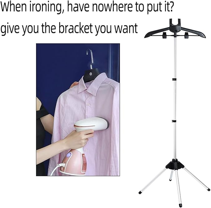 Garment hanger for steaming clothes with Ironing Gloves,Steam rack for clothes,Handheld garment steamer rack,Clothes hanger for steam ironing,Steam stand clothes,Steam iron steamer hanger standing