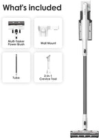 Tineco A20 Cordless Stick Vacuum Cleaner, Powerful Suction, 3 Modes for Multi-Level Messes, 1L Larger Dustbin, Ergonomic Dual-Handle Design, Wall-Mount Dock, LED Headlight